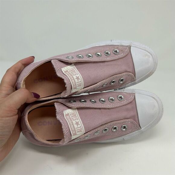Converse Women's Slip-On Sneakers Mauve Light Pink Size 7 Casual Comfort - Picture 12 of 14